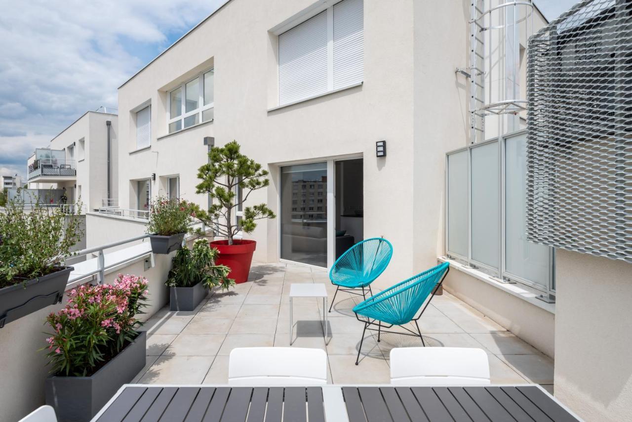 Appartement De Standing Avec Grande Terrasse Villeurbanne Eksteriør bilde